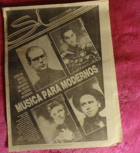Suplemento SI de Clarin - Octubre de 1990 - Depeche Mode