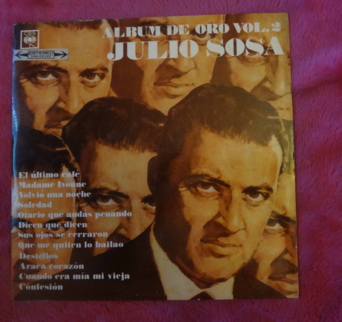 Julio Sosa - Album de oro volumen 2 - lp vinilo