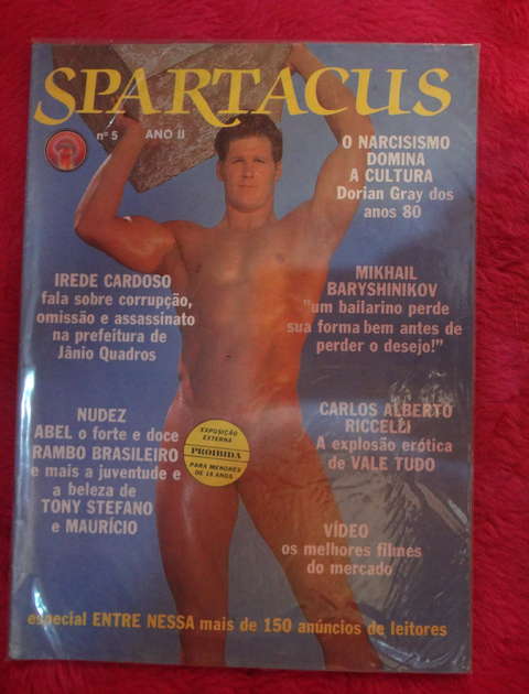 Revista Gay - Spartacus numero 5 año 2 - Brasilera - 1989