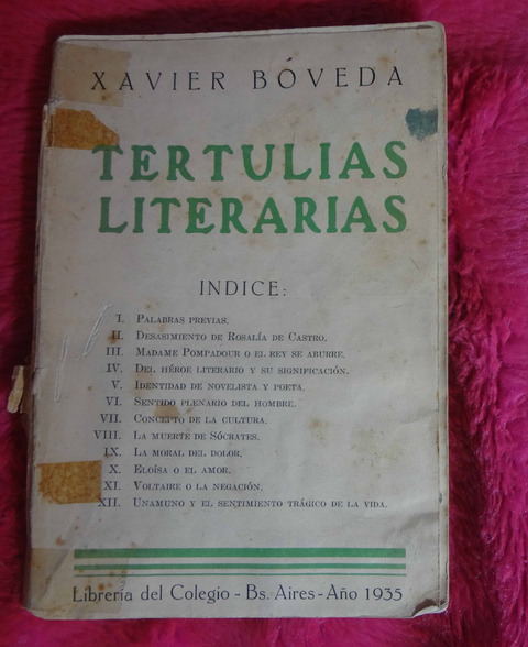 Tertulias Literarias de Xavier Bóveda - Año 1935