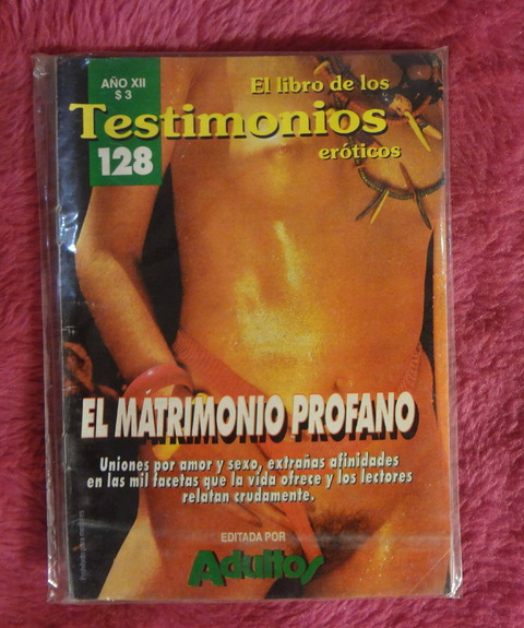 revista El libro de los Testimonios eróticos N°128