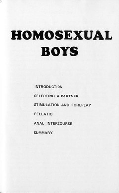 Homosexual Boys - Researched by Dr. Albin Womac Ph. D.
