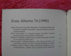 Zona Abierta 74 - Las fuentes internacionales de las políticas domesticas 