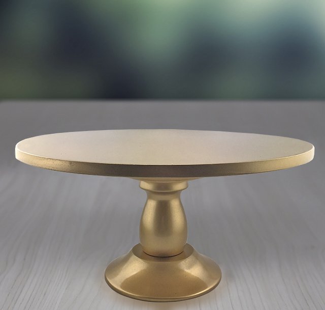 EDICIÓN ESPECIAL Base para Torta en Madera Dorada