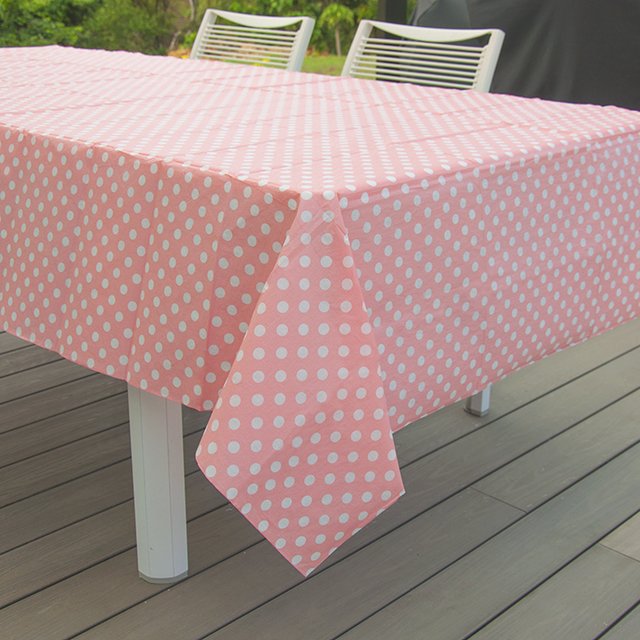 Mantel de Peva Polka Rosado Vintage