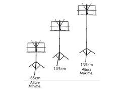 SOPORTE ATRIL DE PARTITURAS FZS-01 LIGERO PLEGABLE