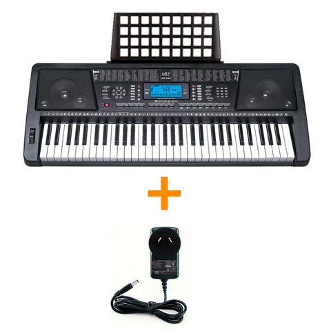 Teclado Órgano Electrónico MK-939 61 Teclas Led Sensitivo Con Fuente