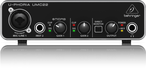 Placa de Sonido Behringer UMC22