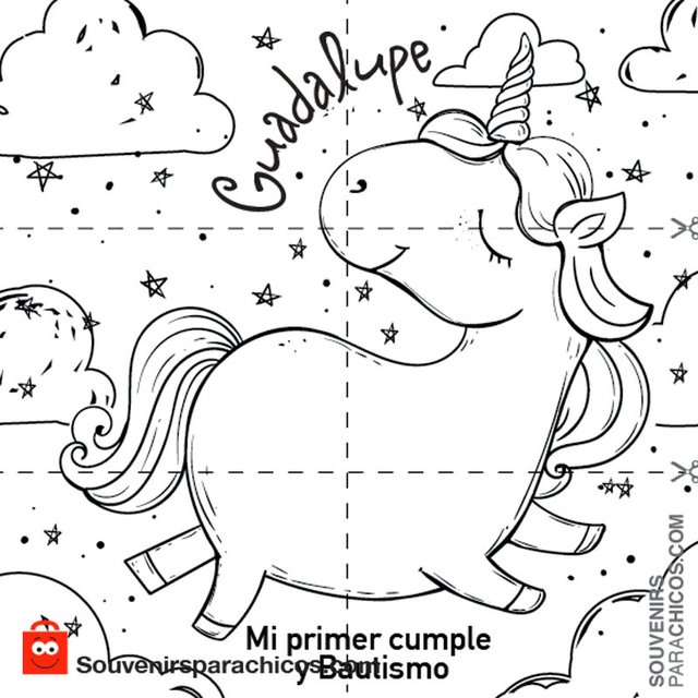 rompecabezas unicornio