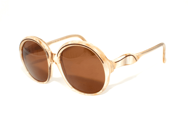 Lunettes De Soleil Vintage Lamy Phönix FL - Couleur Braun Transparent Argent - Monture Ovale Mixte - Neuf Avec étiquettes