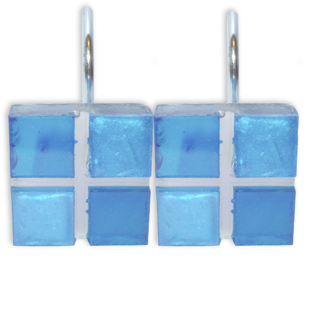 Ganchos para Cortina de Baño Resina Gardisette Diseño Venecita — Citiblanc