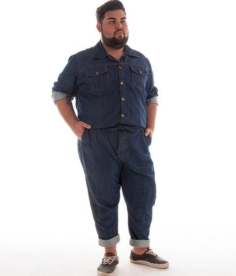 macacão mecanico jeans