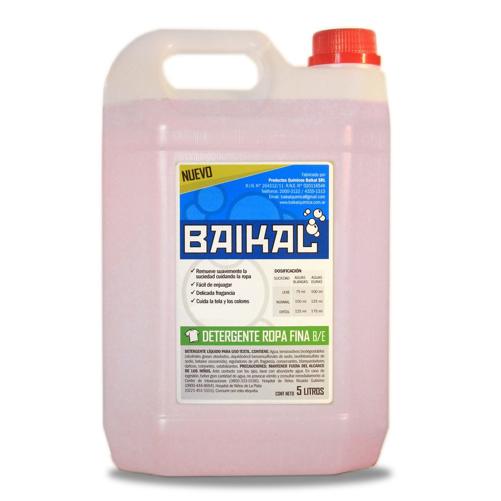 Detergente Ropa Fina Baja Espuma - Baikal Química