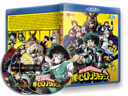 Anime Boku no Hero Academia em Blu-ray