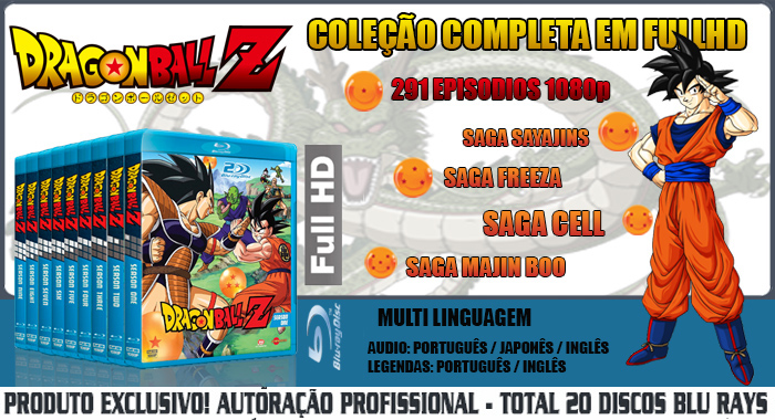 Anime Dragon Ball Z Completo em Blu Ray 1080p