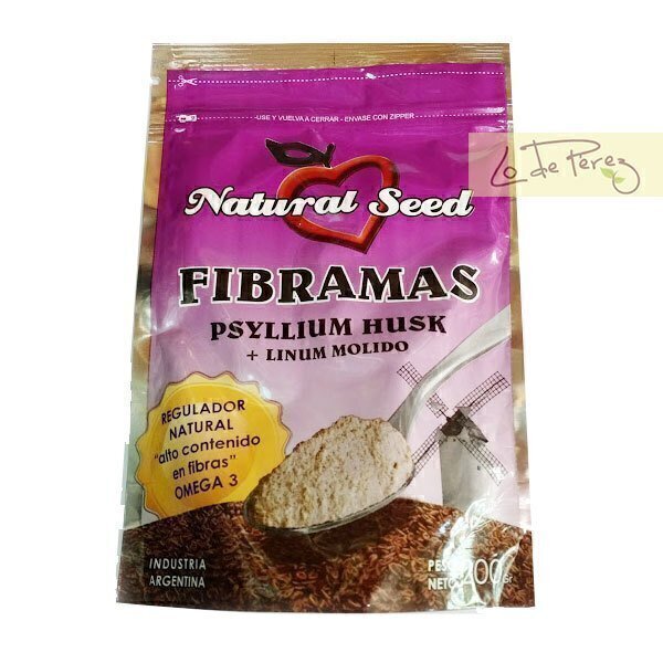 Psyllium (psilium) y Lino molido x 200 gs Natural Seed — Dietética Lo de Pérez Psyllium (psilium) y Lino molido x 200 gs Natural Seed — Dietética Lo de Pérez
