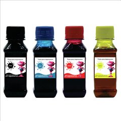 Tinta Corante UV Quatrocolor para Bulk Ink impressora Brother (4x250 ml)