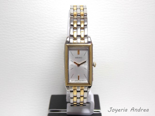 pulcro Moda selección asombrosa Reloj Seiko Mujer Rectangular Combinado pulcro Moda selección asombrosa Reloj Seiko Mujer Rectangular Combinado