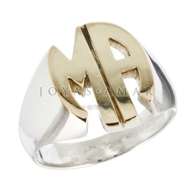 Anillo Iniciales Plata Clearance, 59% OFF | www.meinfahrradonline.com
