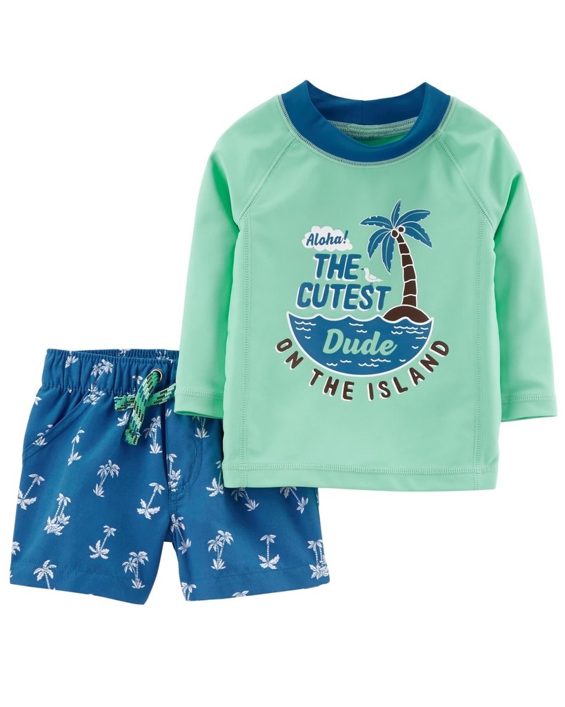 conjunto de praia bebe