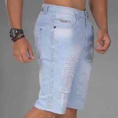 bermuda jeans claro masculina