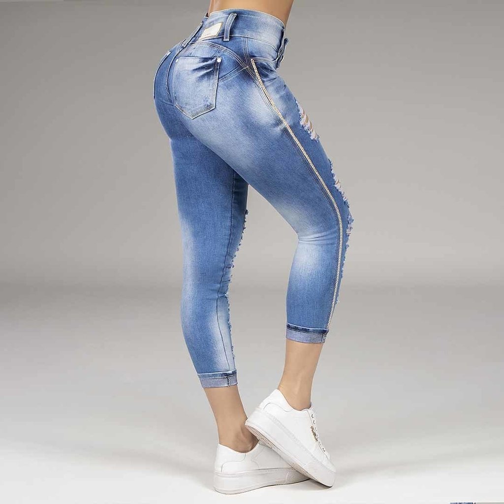 calças capri jeans