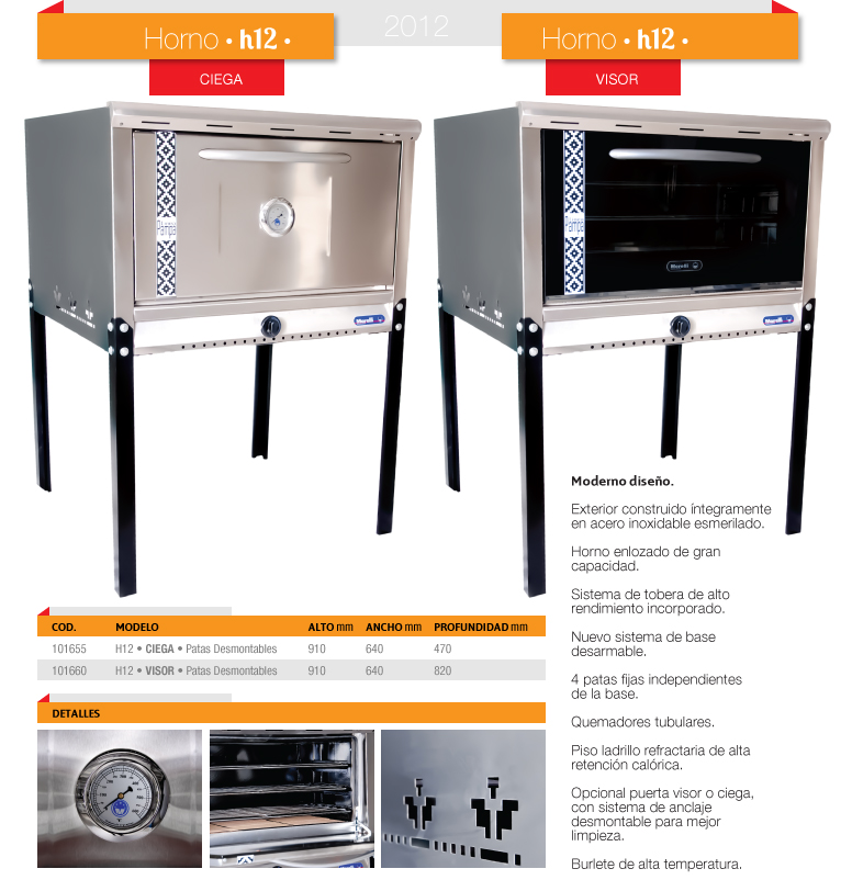 Horno Pampa 600 puerta de vidrio MORELLI | New House – Equipamientos de  Baño y Cocina – Canning – Zona sur