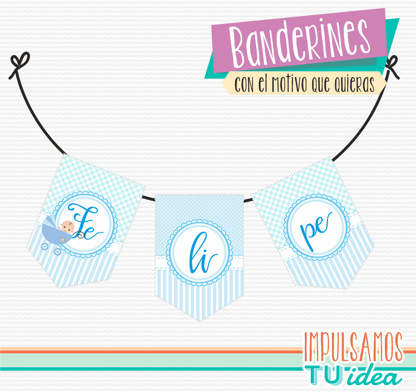Baby Shower Banderin Baby Shower Varon Para Imprimir