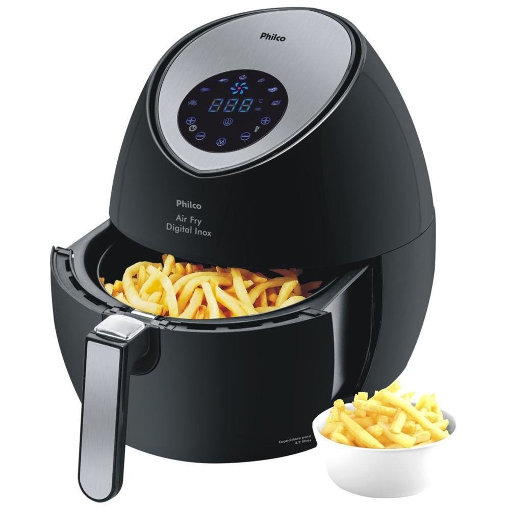 Fritadeira Philco Air Fry Digital com Timer Inox