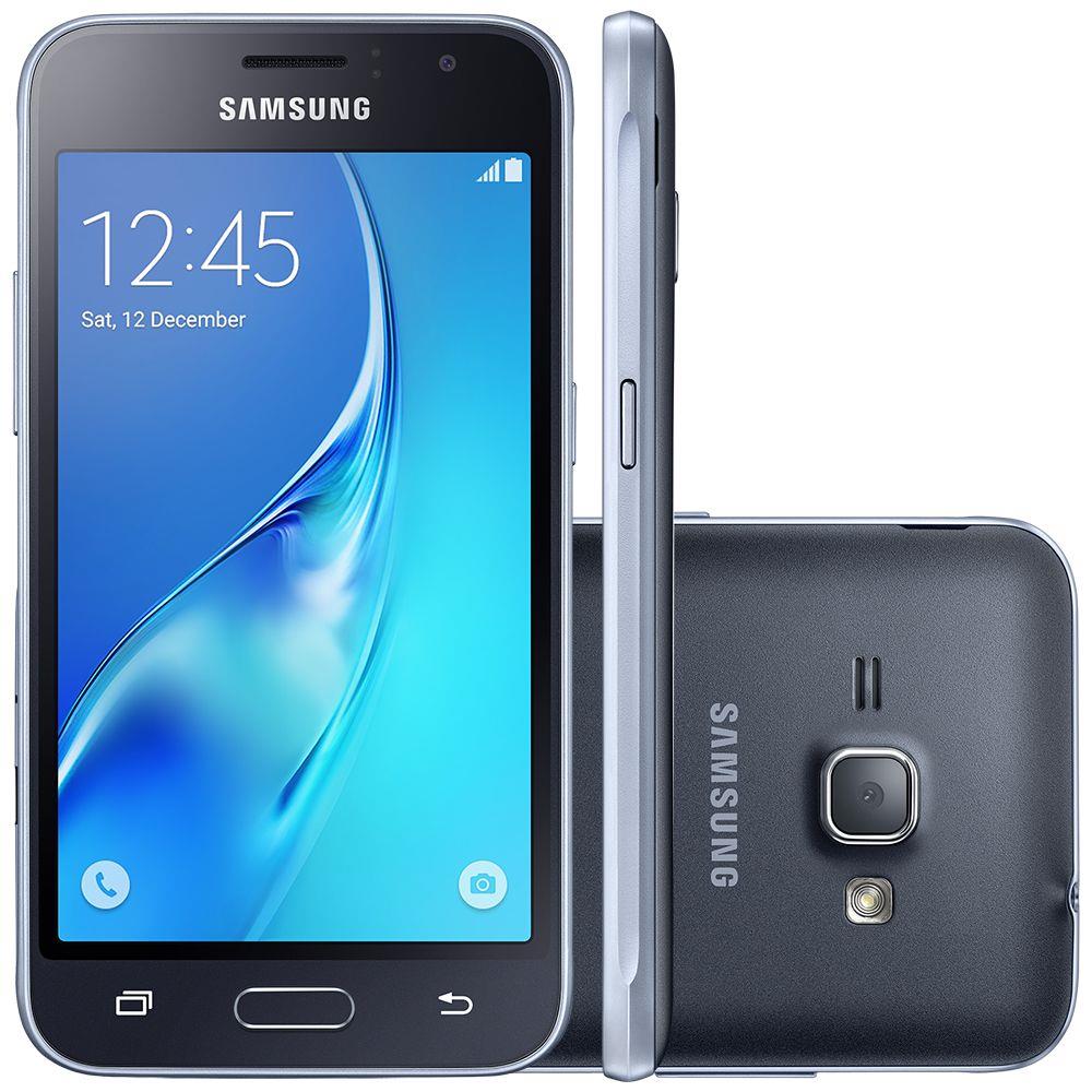 Smartphone Samsung Galaxy J1 Mini SM-J105B/DL Preto Dual Chip Android   Lollipop 3G Wi-Fi Câmera 5 MP