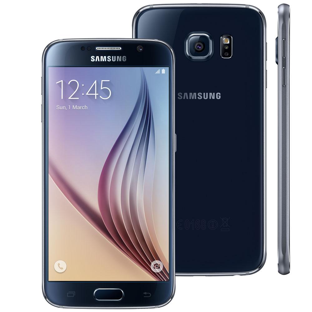 Smartphone Samsung Galaxy S6 SM-G920 PRETO Tela 