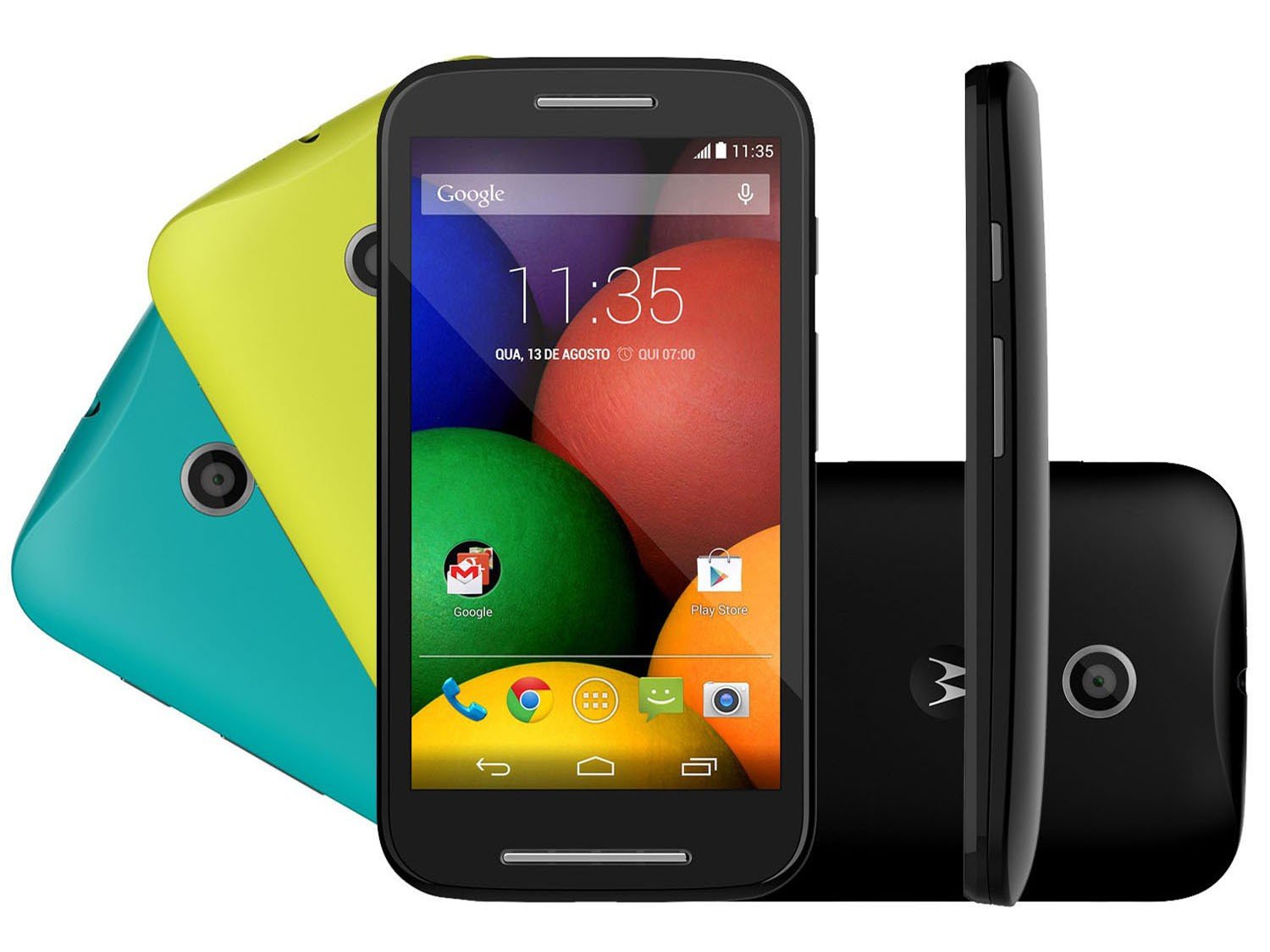 Celular Motorola Moto E XT1021 Preto, processador de  Dual-Core,  Bluetooth Versão , Android  KitKat, Quad-Band 850/900/1800/1900