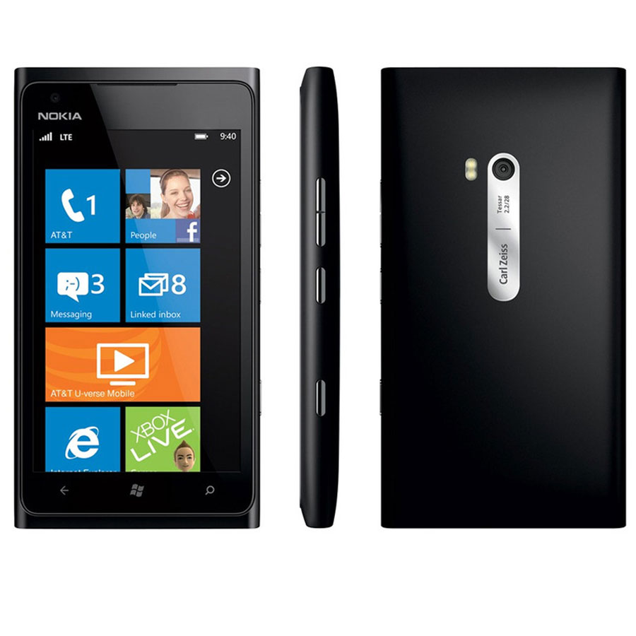 Nokia Lumia 900 Preto com Windows Phone, Câmera 8MP, Internet Explorer 9,  3G, Wi-Fi, Bluetooth, Pacote Office e Fone de Ouvido