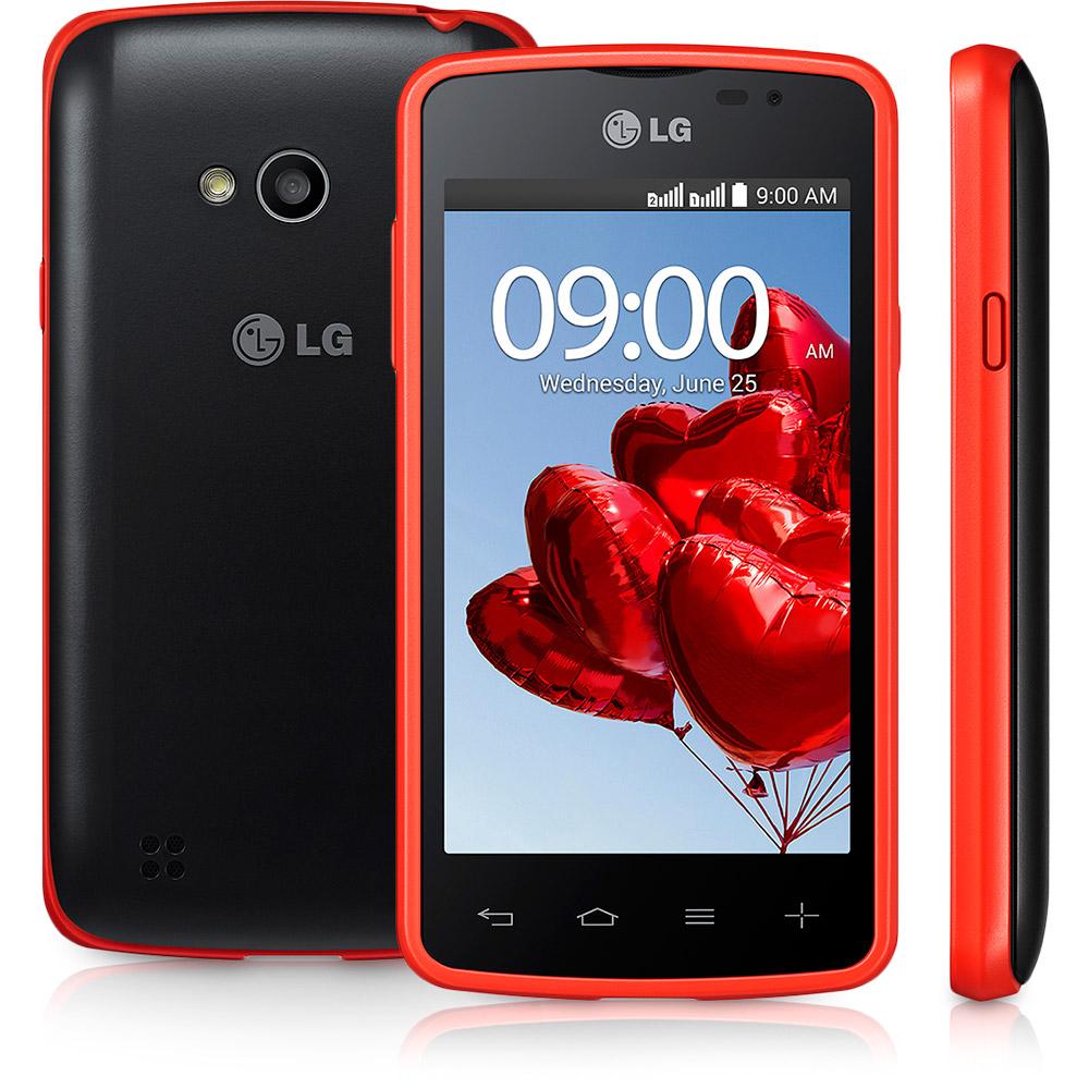 Celular LG Dual TV D227 Vermelho Processador Mediano De 1 3Ghz Dual