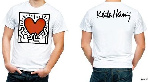 keith haring camiseta