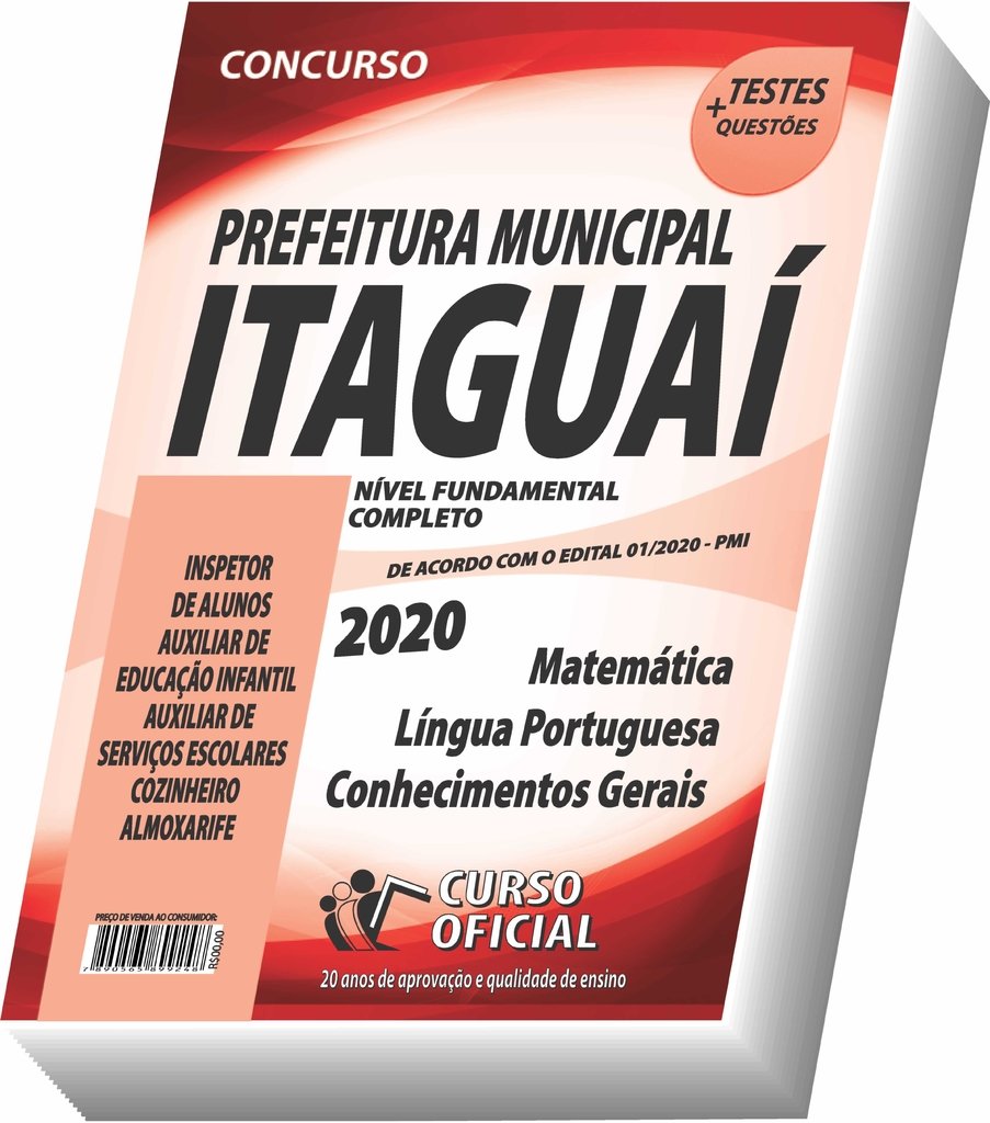 Apostila Concurso Prefeitura De Lagoa Santa Prefeitura De Itaguai Nivel Fundamental