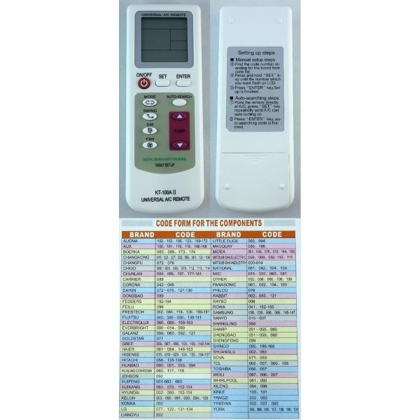 Control Remoto Universal De Aire Acondicionado Kt 100a Ii En Cordoba Vende Control Remoto Universal De Aire Acondicionado Kt 100a Ii En Cordoba Vende