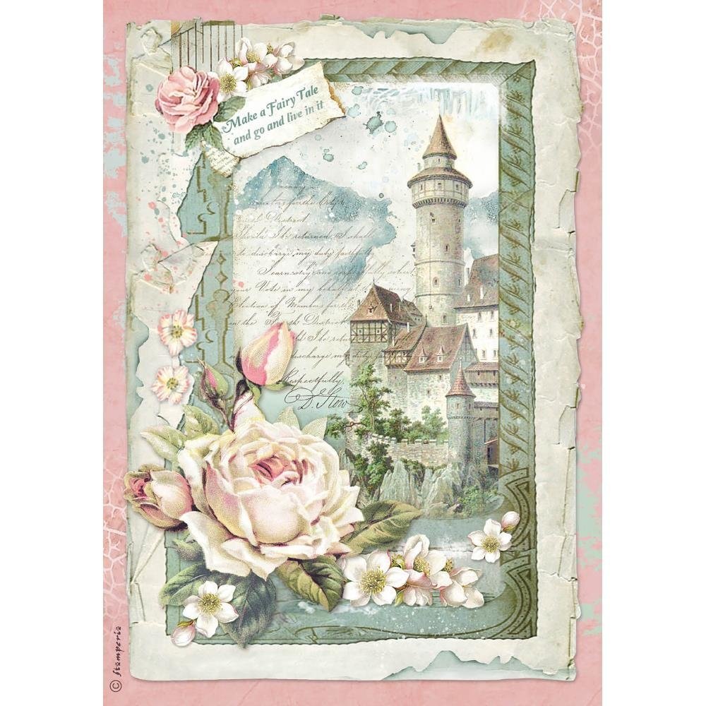 Papel De Arroz Para Decoupage Scrapbook Hoja Niñas Con Rosas