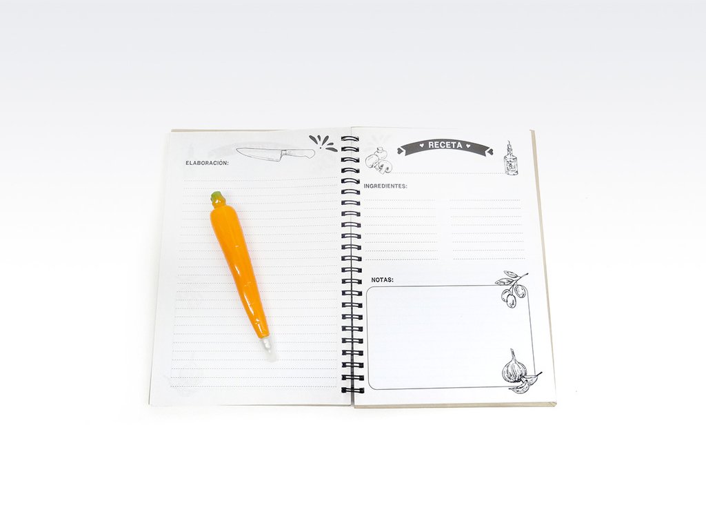 Recetarios de Cocina con birome