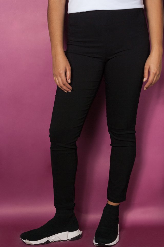 LAEMILIA Leggings Lederleggings Stretch Skinny Hohe Taille Hose In - Foto 12