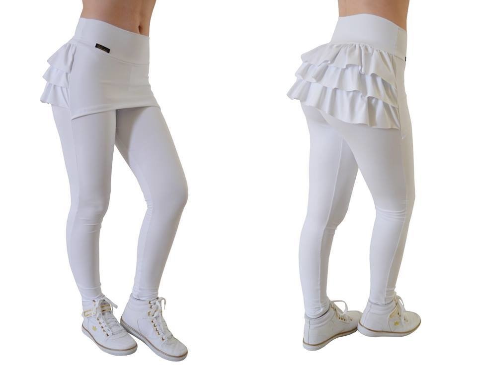 legging com babado atras