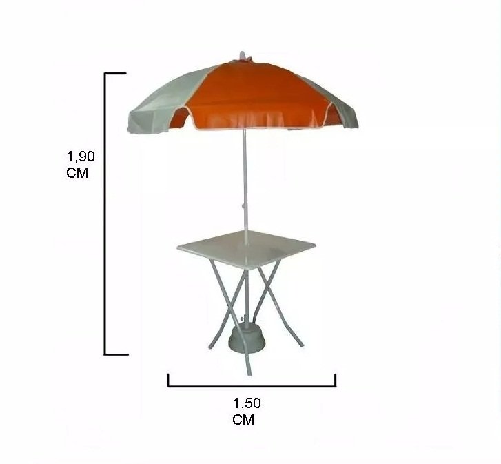 Sombrilla Redonda de 1,5 mts - Comprar en AunClick