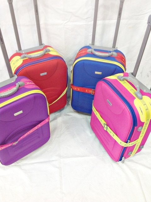 Set de 3 Valijas (Pequeña, Mediana y Grande) Fluo