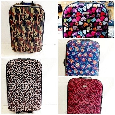 Set x 3 Valijas Estampadas (Pequeña, Mediana y Grande)