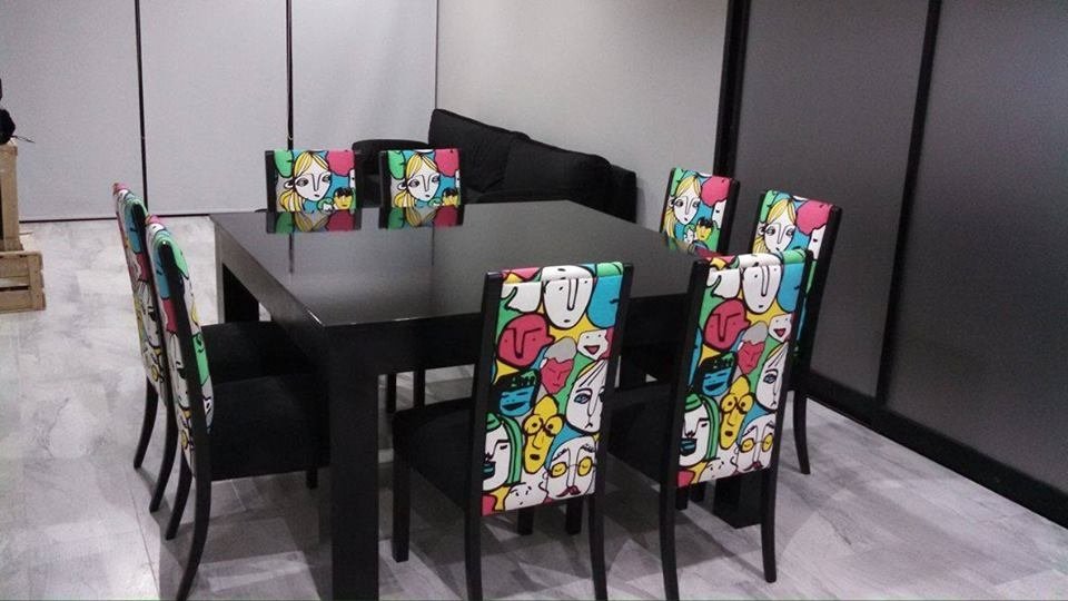 Juego de comedor p/8. Mesa Wood + 8 Sillas Regina o Moloka. Juego de comedor p/8. Mesa Wood + 8 Sillas Regina o Moloka.