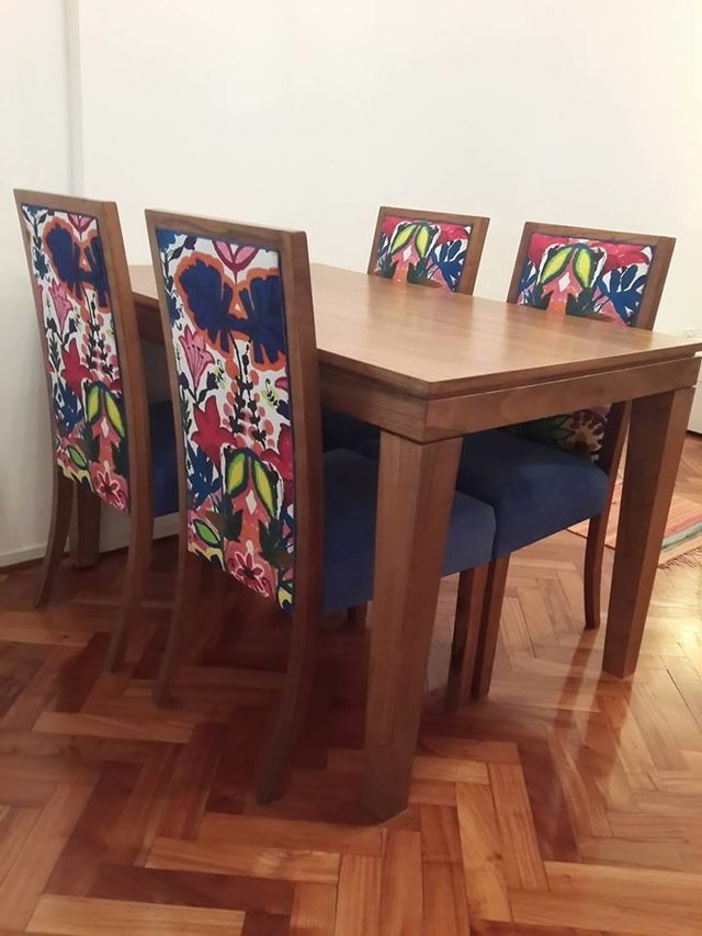 Juego de comedor p/8. Mesa Wood + 8 Sillas Regina o Moloka. Juego de comedor p/8. Mesa Wood + 8 Sillas Regina o Moloka.