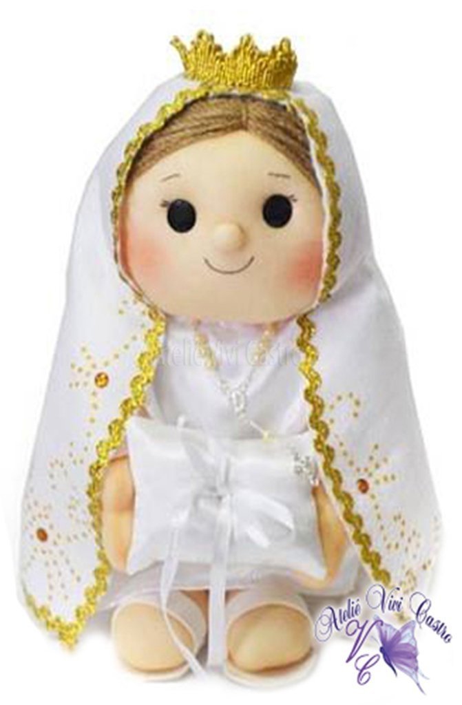 Boneca Porta Aliança Nossa Senhora de Fátima