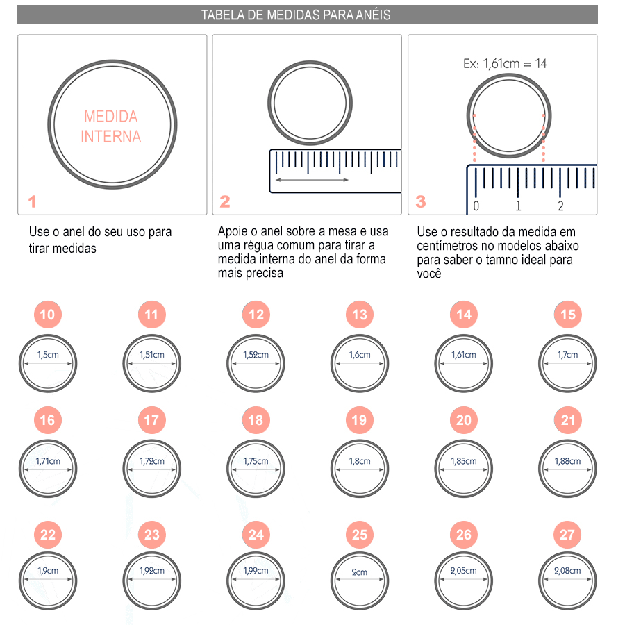 tabela de medidas de anel