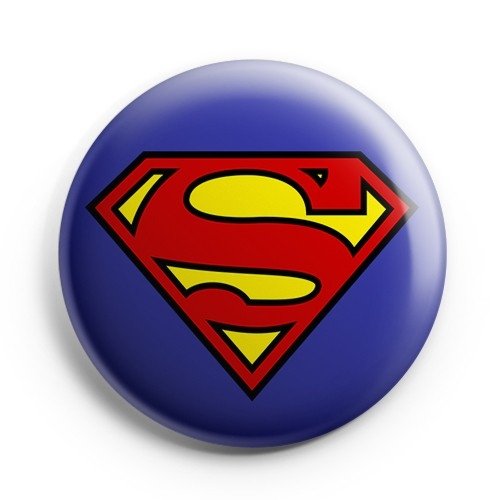 Boton Super-Homem Símbolo
