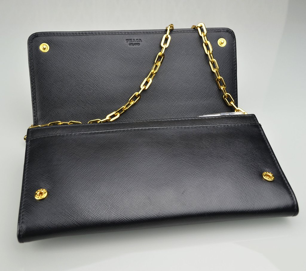 Bolsa Prada Original Saffiano Wallet on Chain